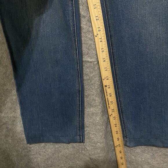 Chicos So Slimming Ankle Jeans Sz 1.5R US 14R Blue Embellished Leopard -SEE NOTE - Picture 9 of 9